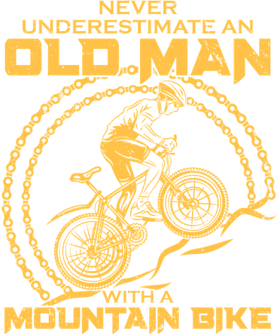 Never Underestimate An Old Man With A Mountain Bike Beanie